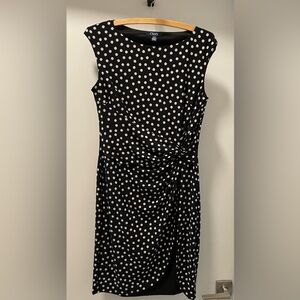 Chaps Black and White Polka Dot Pattern